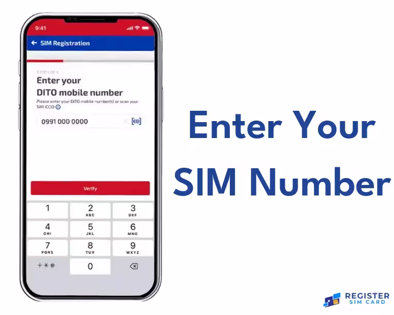 Enter Your Dito Sim Number
