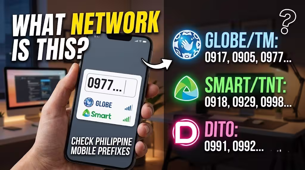 What Network Is This? Philippine Mobile Prefix Checker (0977, 0929 & More)